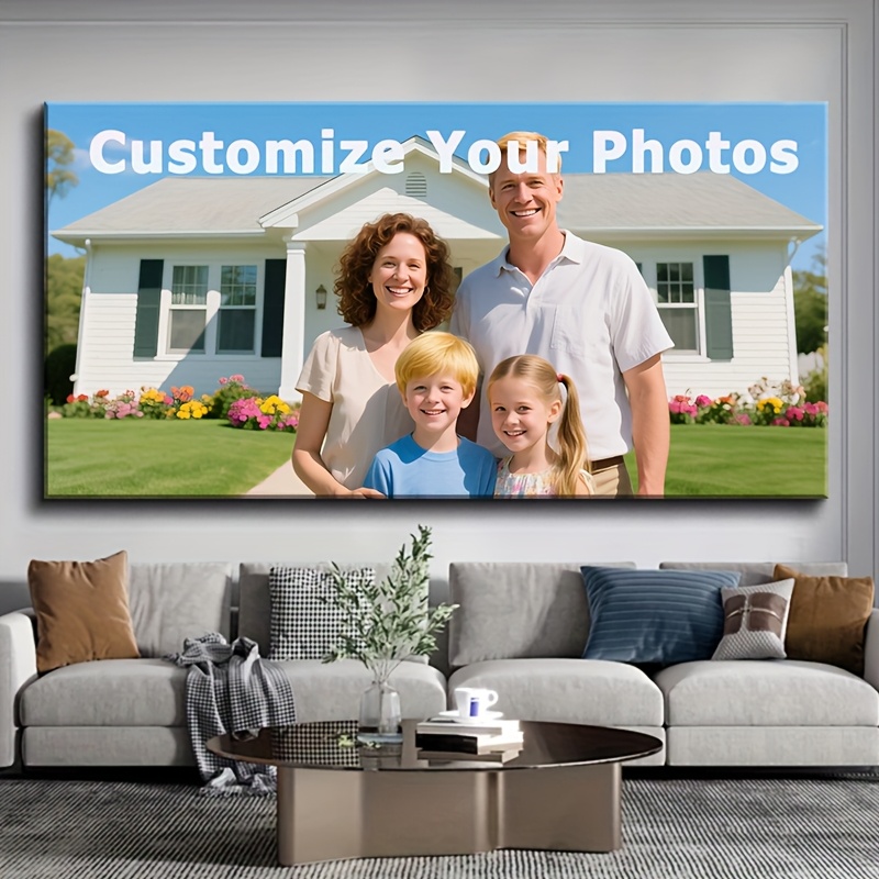 Home Office Gifts - 1pc Personalized Custom Photo Canvas Print