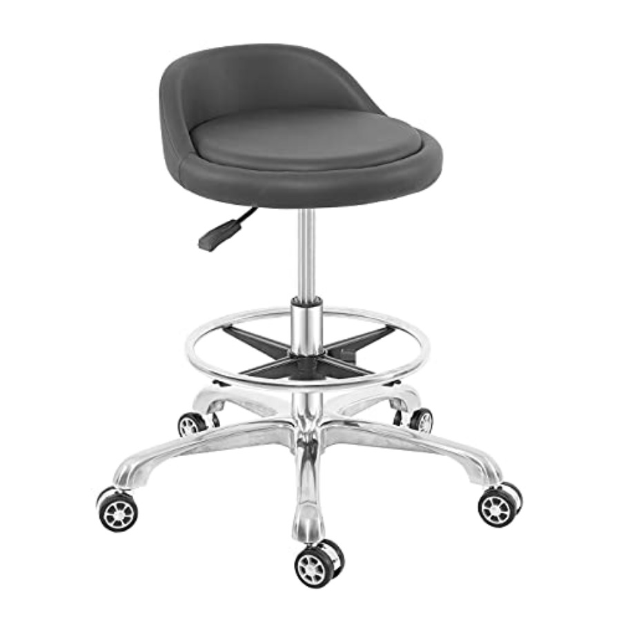 Home Office For - Rolling Stool Adjustable Drafting Chair Heavy