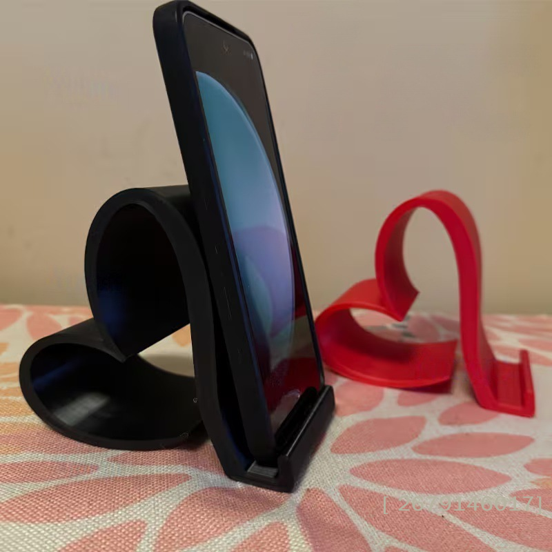 Home Office Gifts - Creative 3D Printed Heart-shaped Universal Mobile