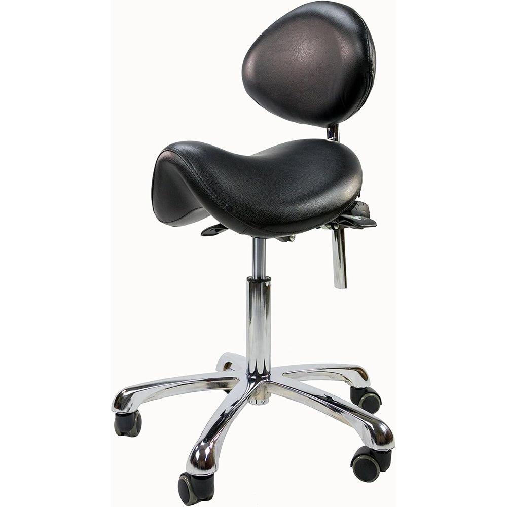 Home Office For - Ergonomic Rolling Swivel Stool with Adjustable