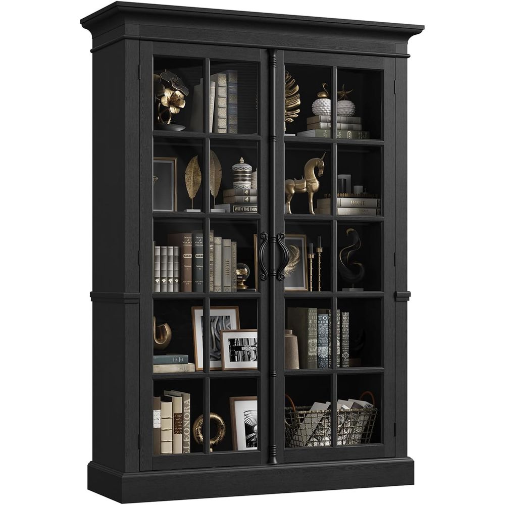 Home Office For - 65 Tall Display Cabinet with Adjustable