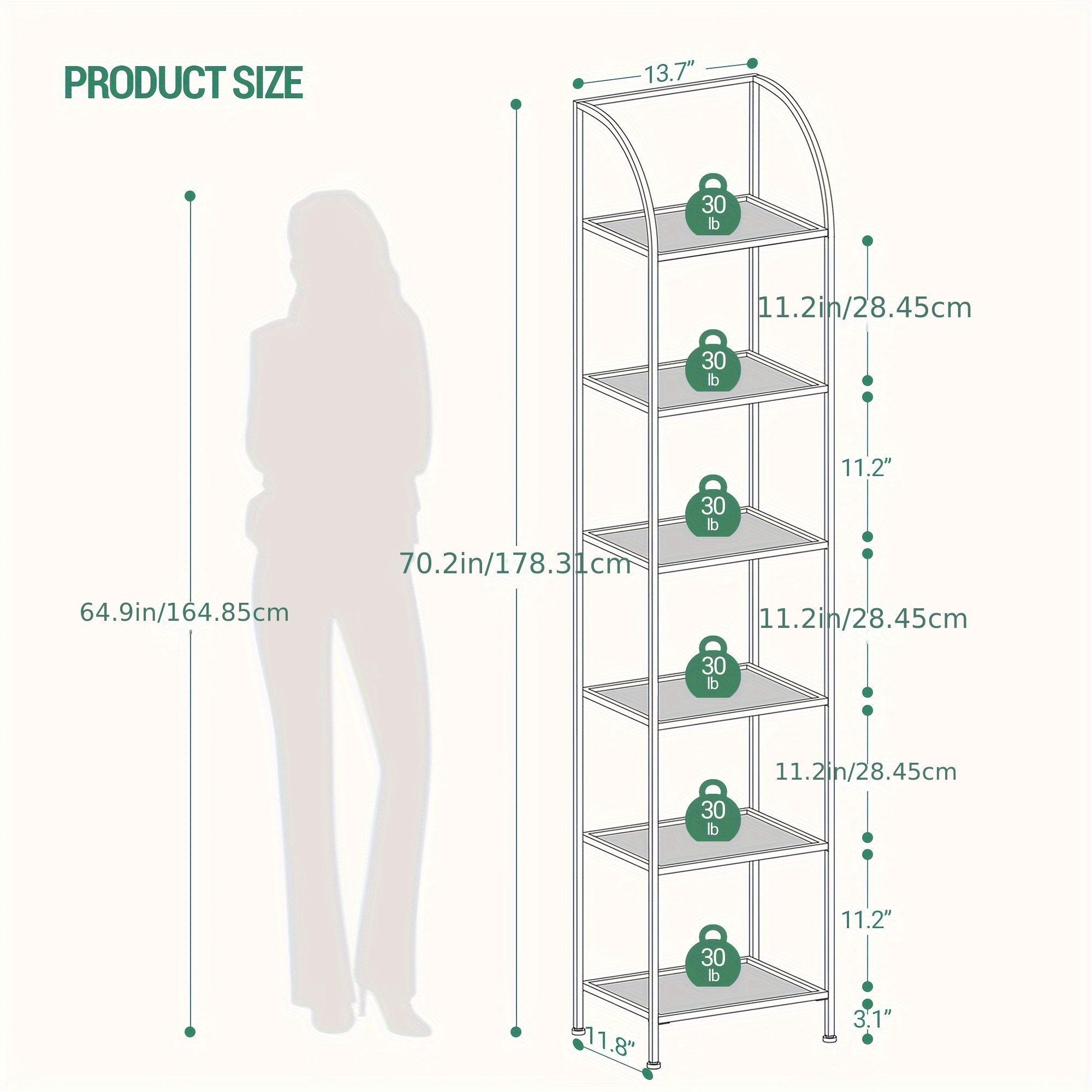Bookcase Bookshelf, Tempered G - Home Office For avis et prix