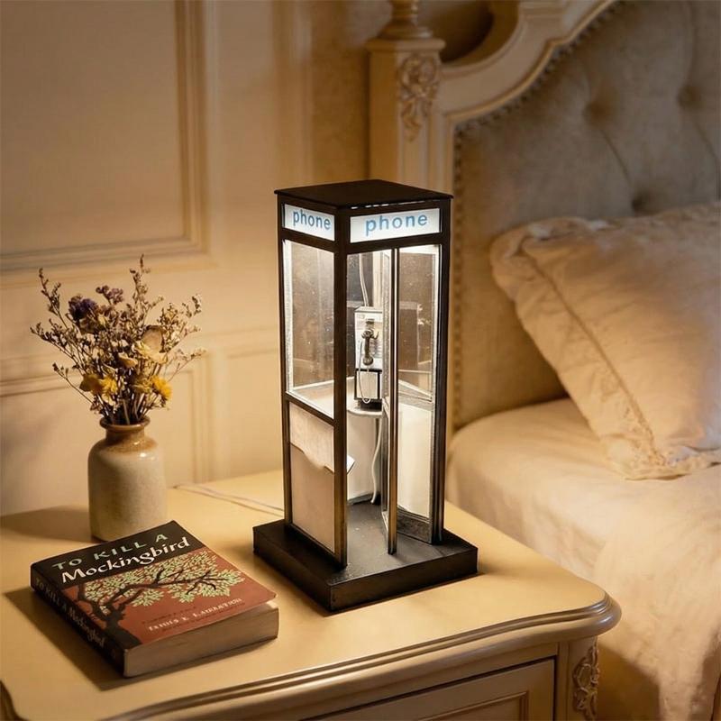 Tall Vintage Phonebooth Lamp R - Home Office British avis et prix