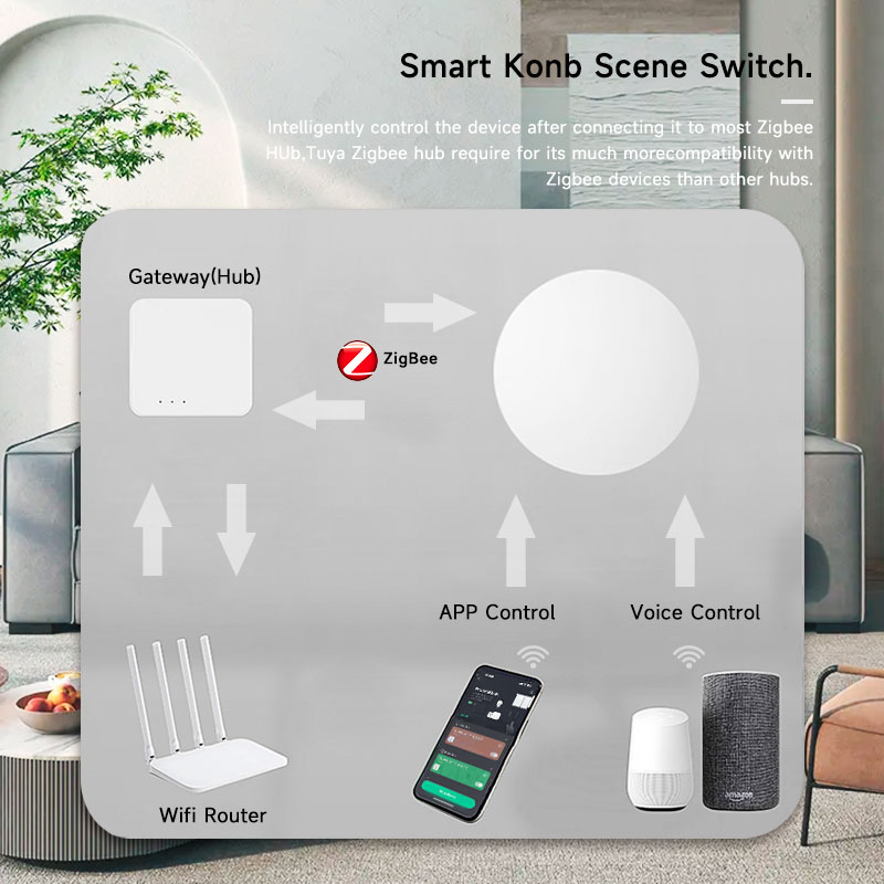 Tuya ZigBee Smart Wireless But - Home Office Google avis et prix