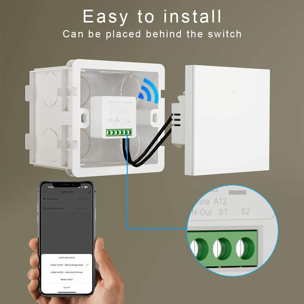 Tuya Smart Life WiFi Switch 1P - Home Office Google avis et prix