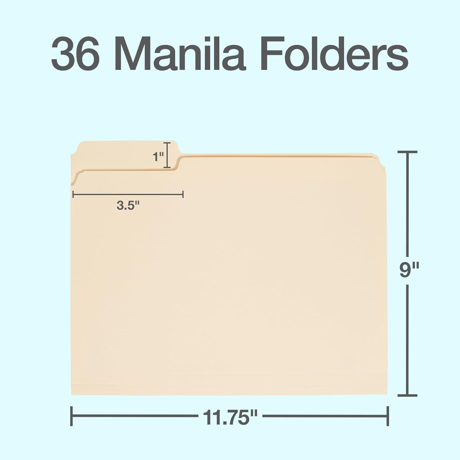 36 Pack Manila File Folders Le - Home Office Organization avis et prix