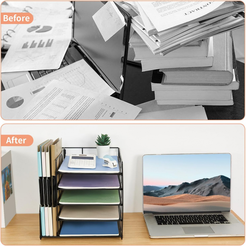 5-Tier Multi-Layer File Rack O - Home Office Organization avis et prix