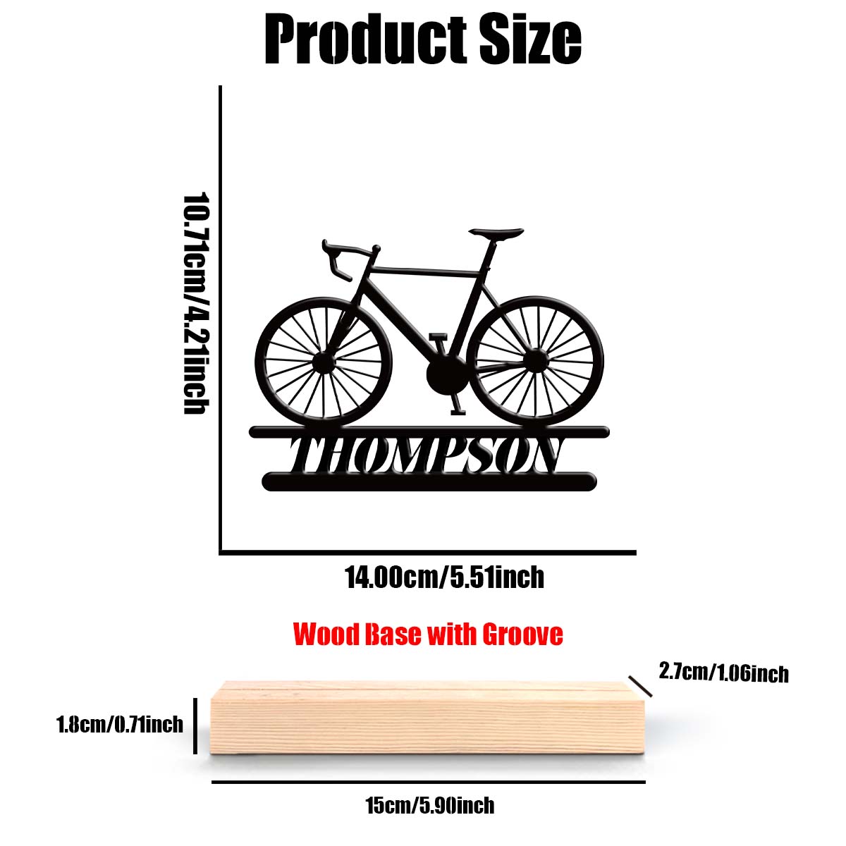 1Pc Csutom Mountain Bike Woode - Home Office Gifts avis et prix