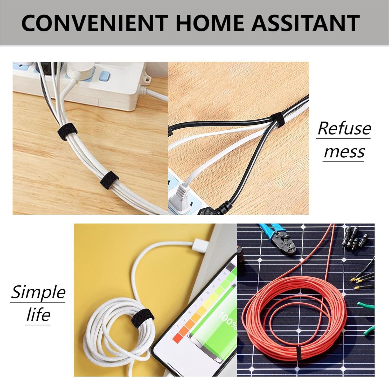 164ft Reusable Cable Ties - Ad - Home Office Organization avis et prix