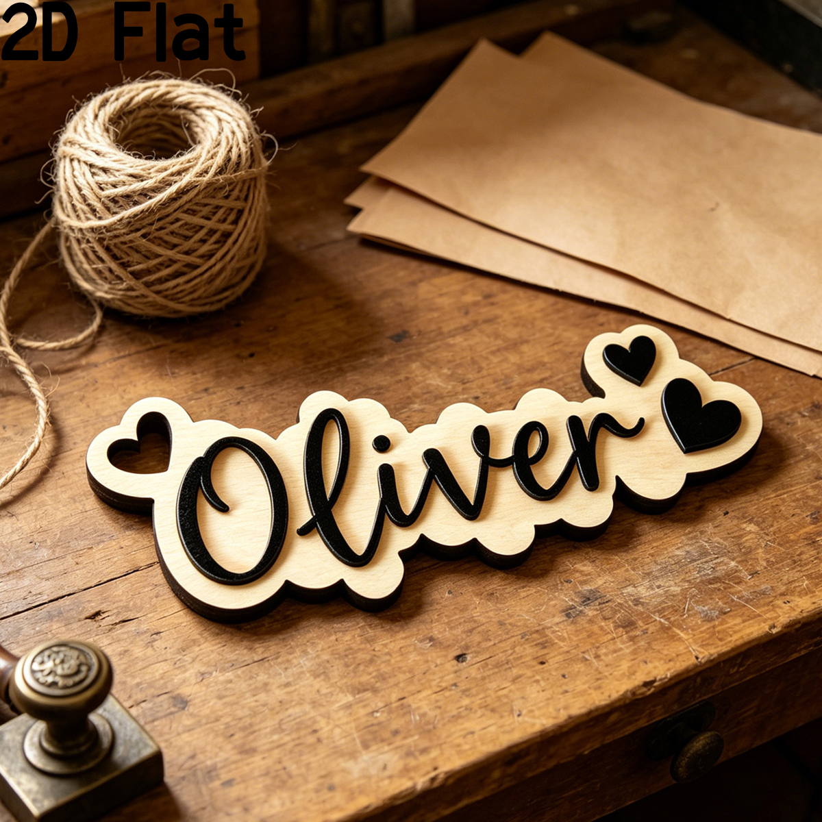 1Pc Custom Love Decor Wooden A - Home Office Gifts avis et prix