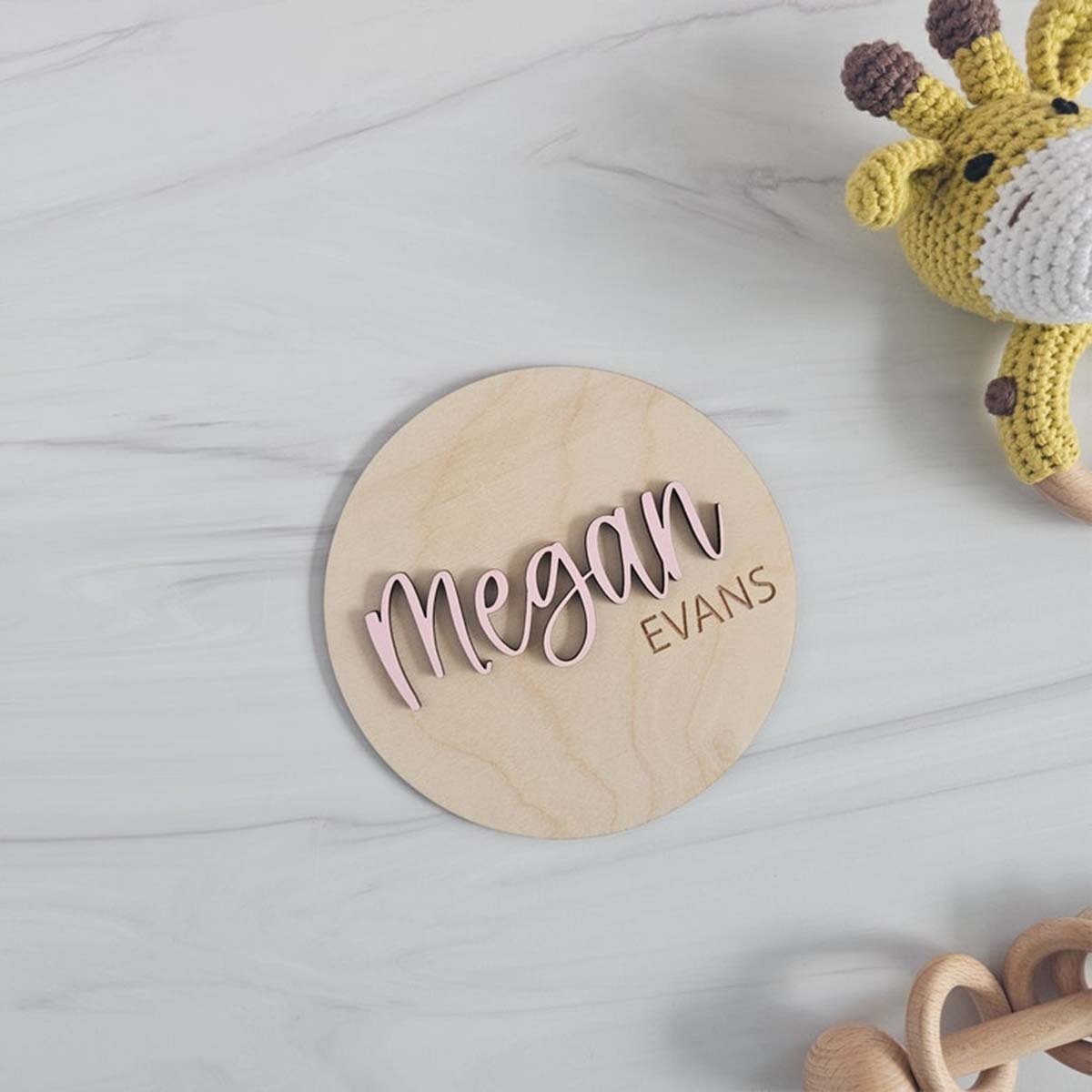 1Pc Custom Wooden Name Plate f - Home Office Gifts avis et prix
