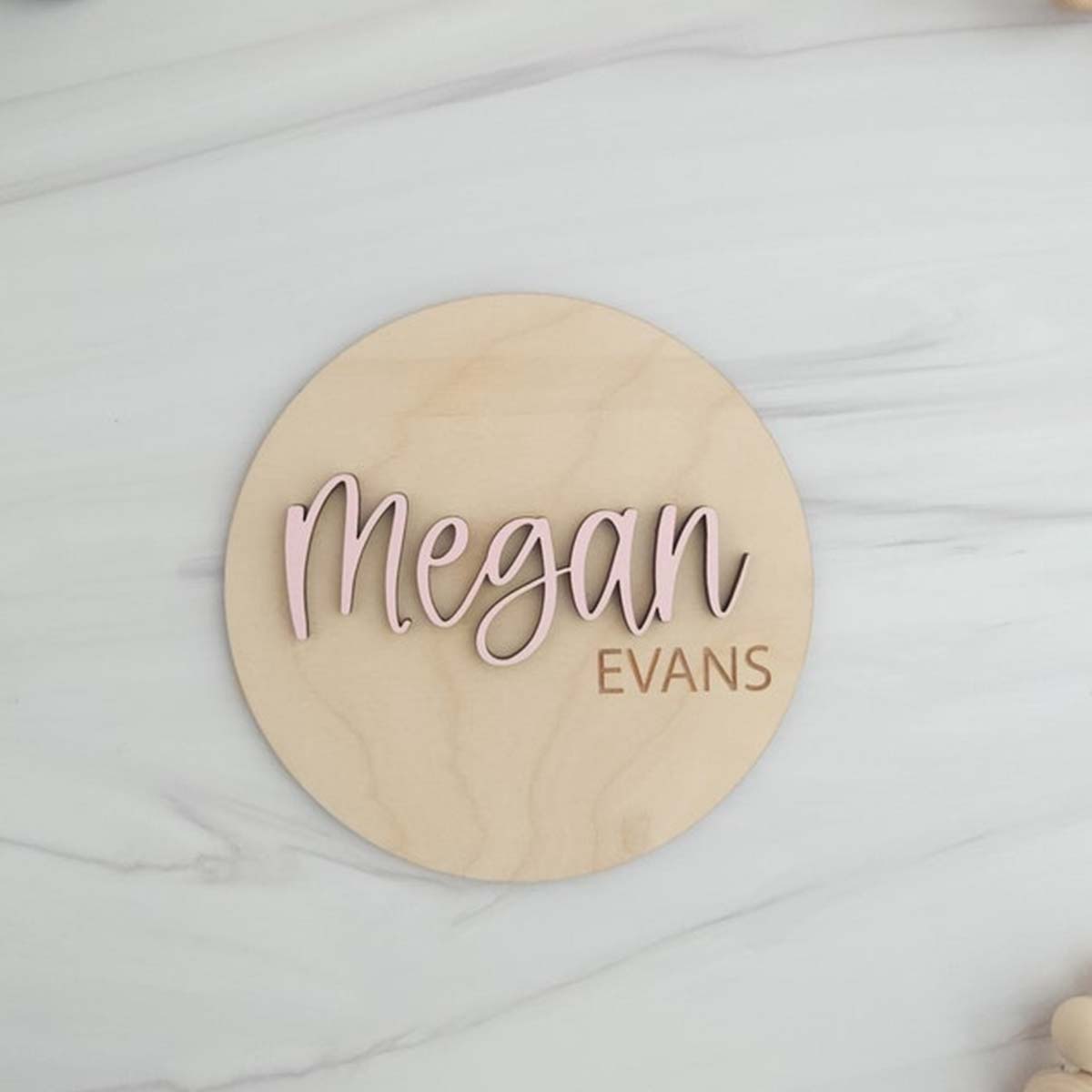 1Pc Custom Wooden Name Plate f - Home Office Gifts avis et prix