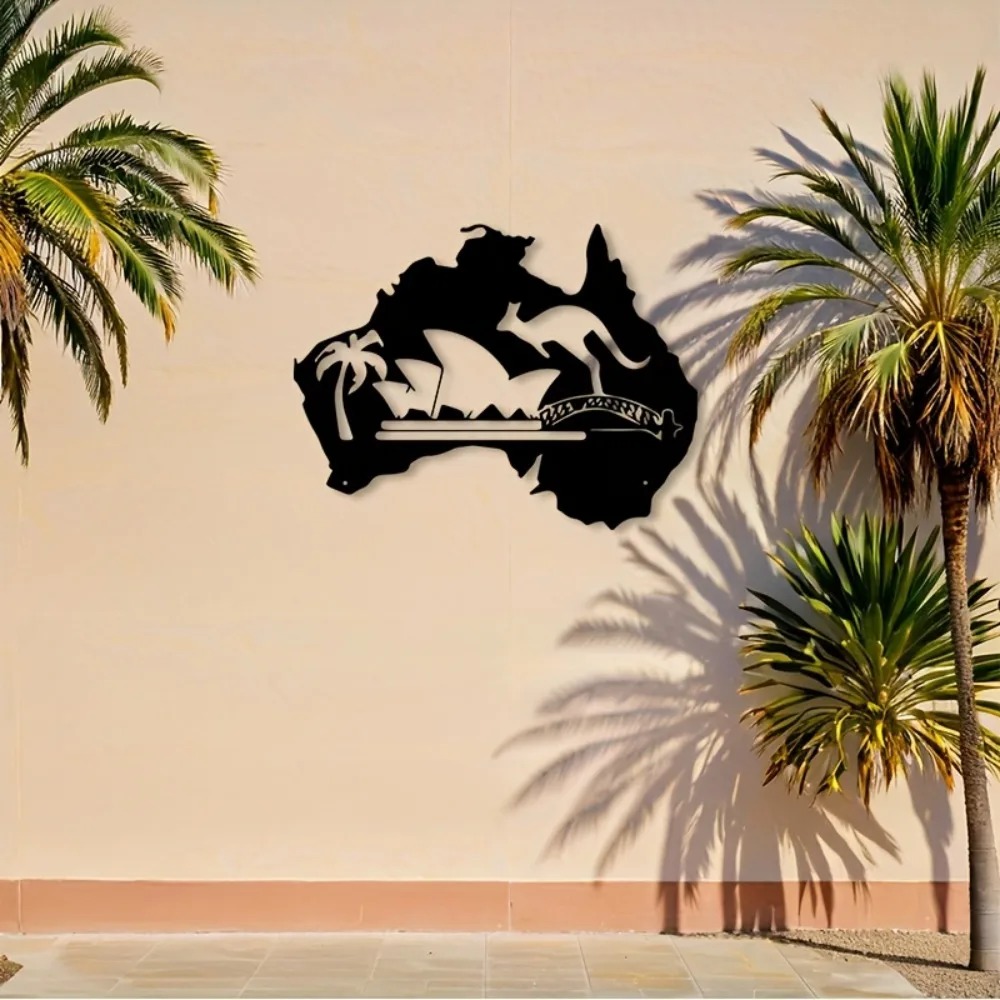Australia Kangaroo Metal Wall  - Home Office Australia avis et prix