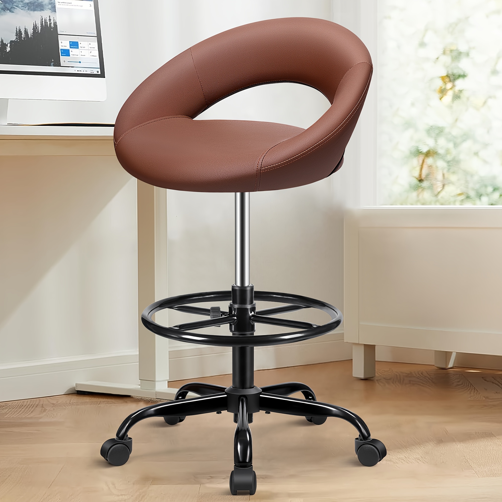 Ergonomic Drafting Chair - PU  - Home Office For avis et prix