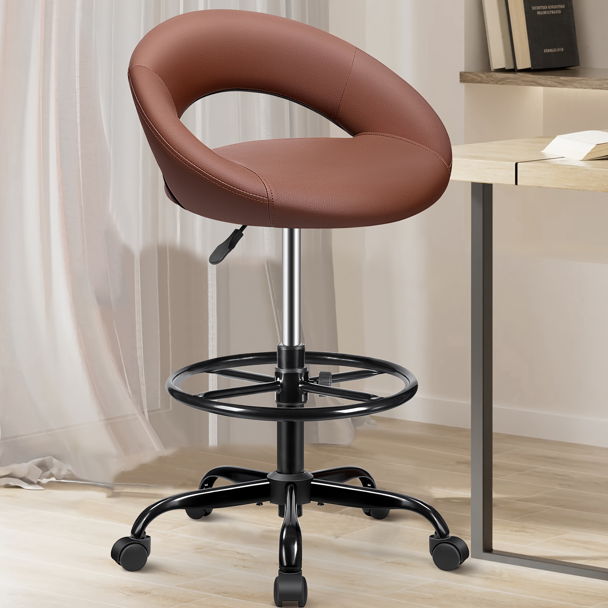 Ergonomic Drafting Chair - PU  - Home Office For avis et prix