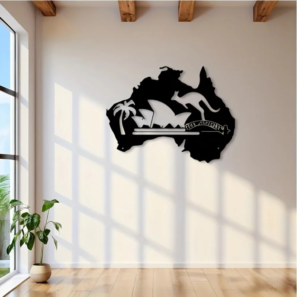 Kangaroo Metal Wall Art Austra - Home Office Australia avis et prix
