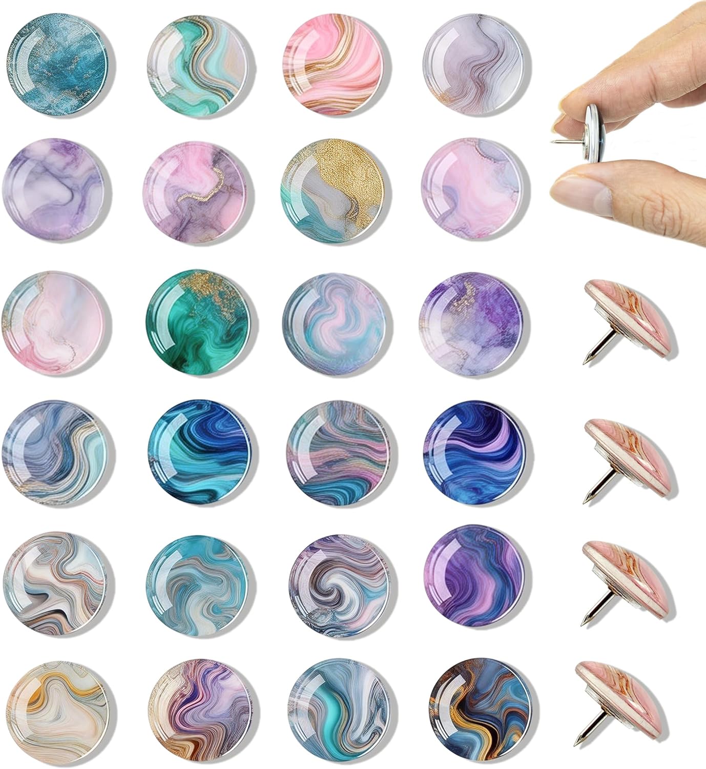 24 Decorative Push Pins for Bu - Home Office Organization avis et prix