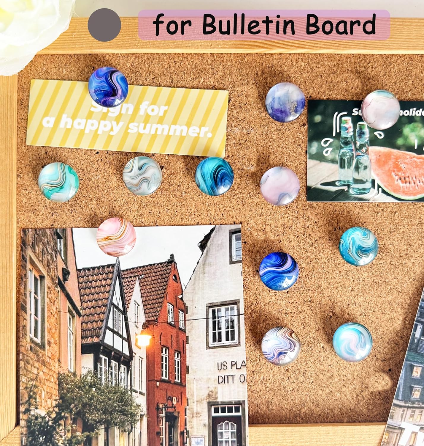 24 Decorative Push Pins for Bu - Home Office Organization avis et prix