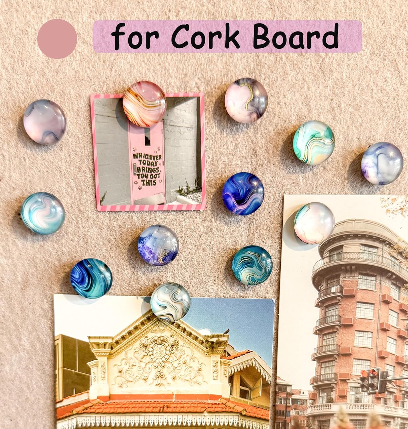 24 Decorative Push Pins for Bu - Home Office Organization avis et prix