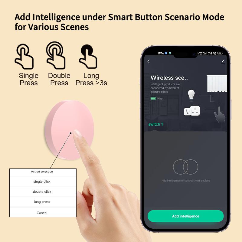 Smart Wireless Button Scene Sw - Home Office Google avis et prix
