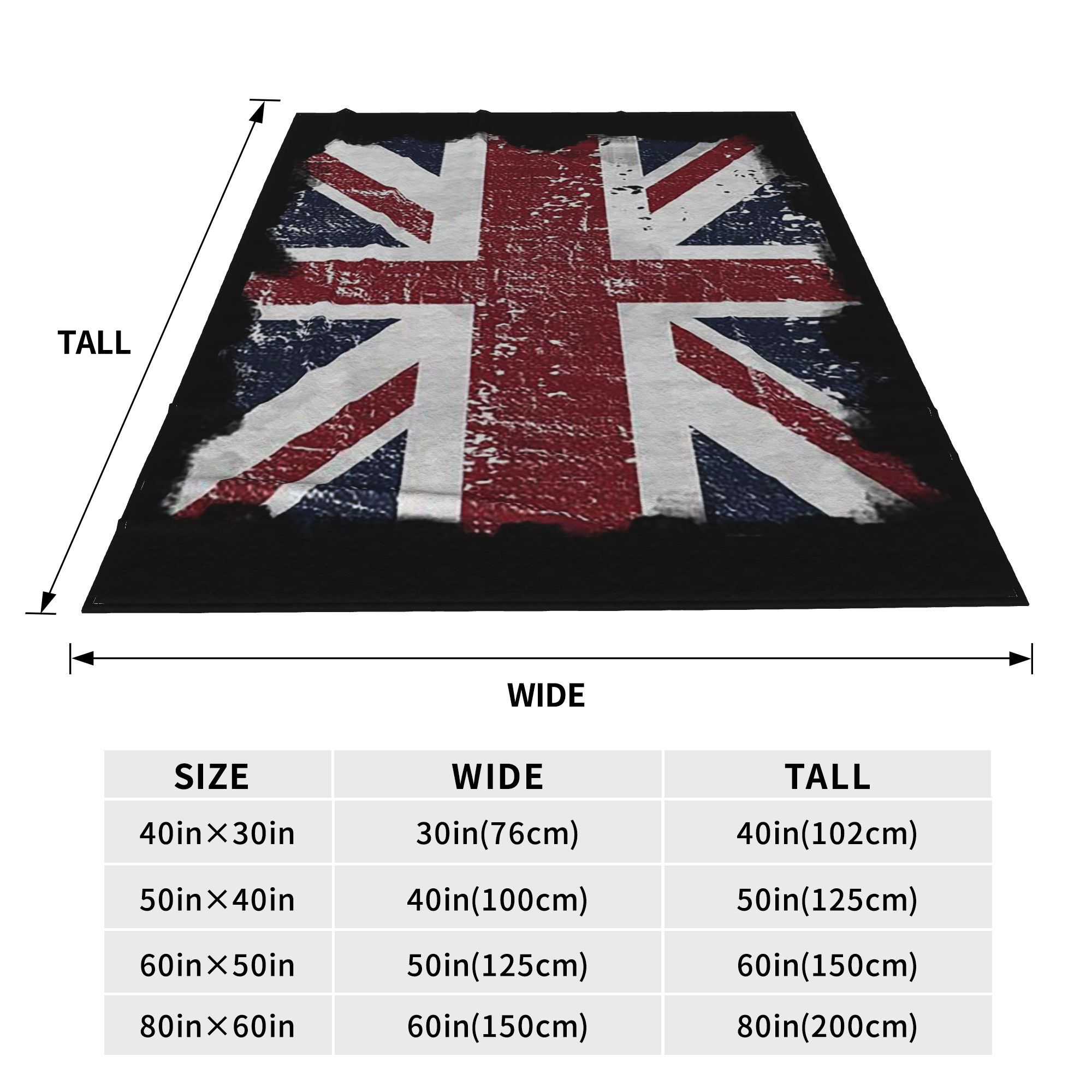 Distressed British Flag Black  - Home Office British avis et prix