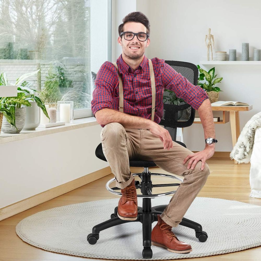 Ergonomic Black Mesh Swivel Of - Home Office For avis et prix