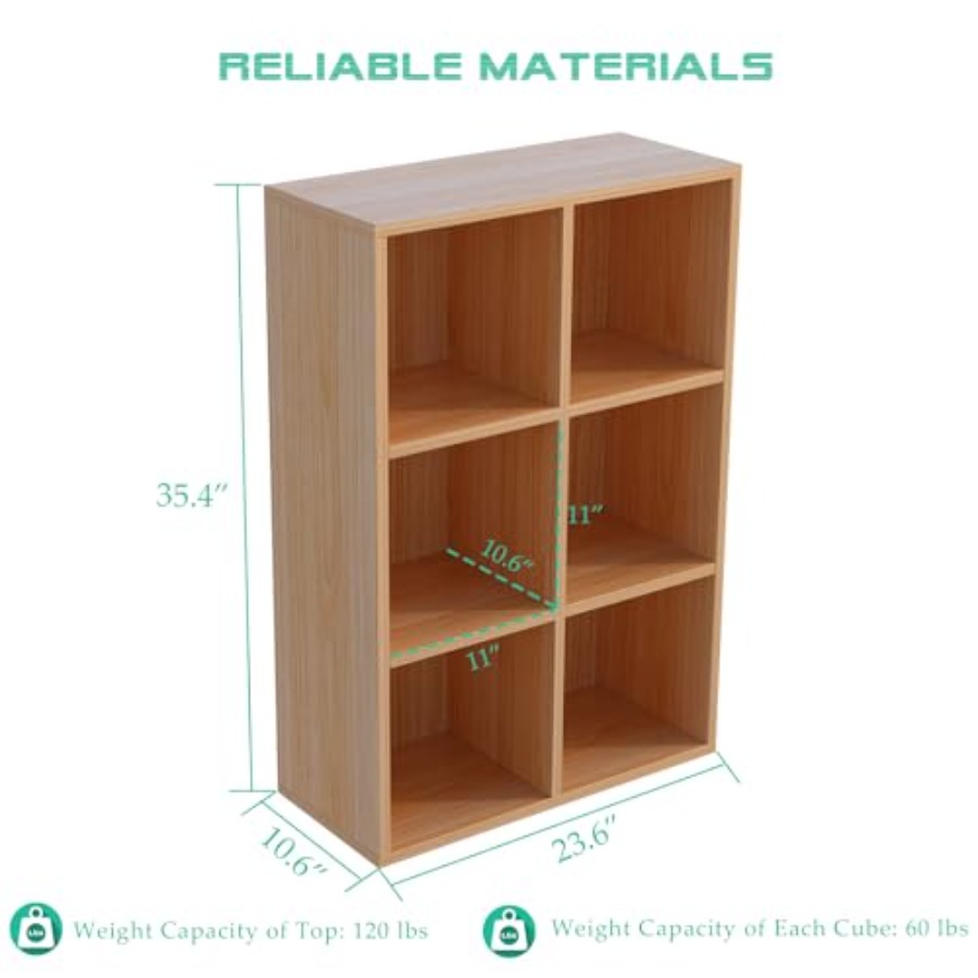6-Cube Storage Shelf Bookcase  - Home Office For avis et prix