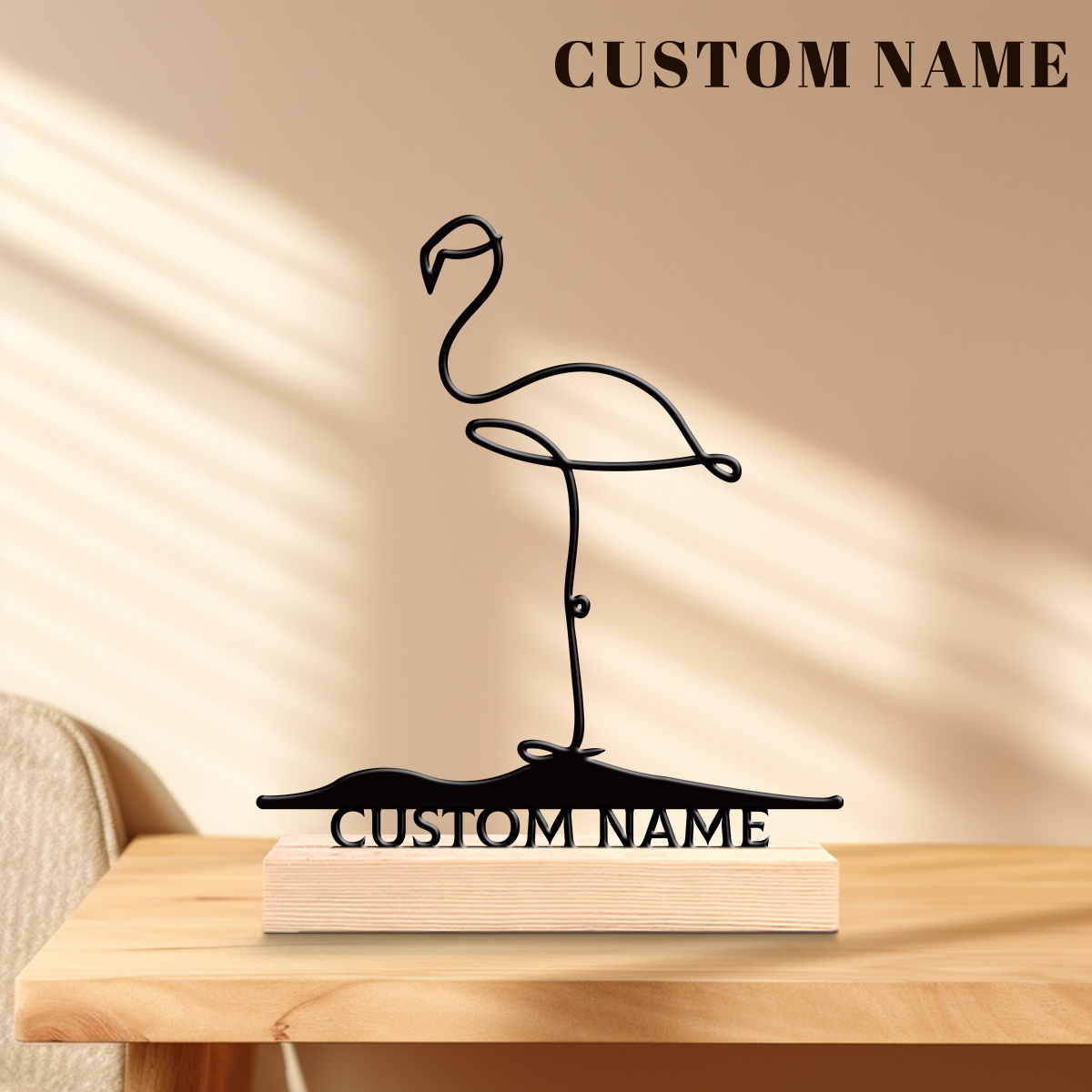 1Pc Csutom Name Cute Flamingo  - Home Office Gifts avis et prix