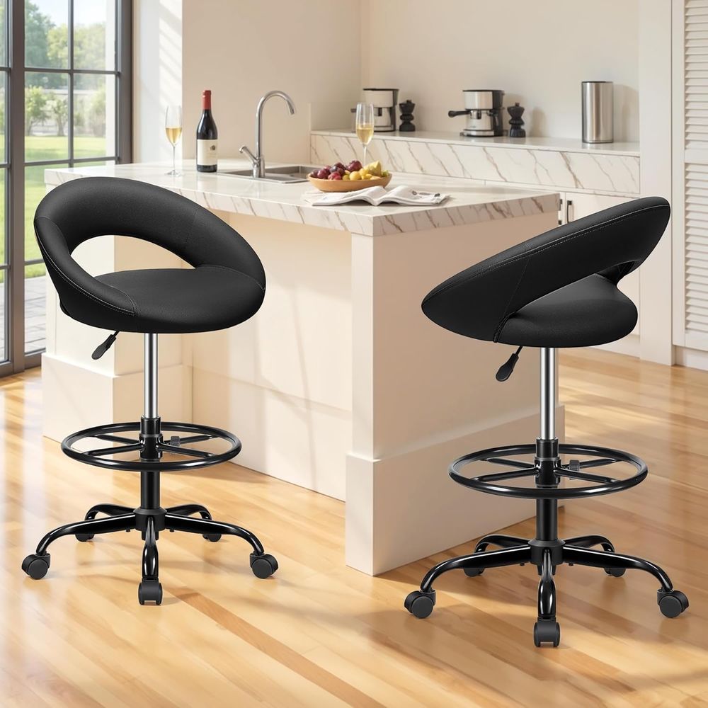 Adjustable Swivel Bar Stools w - Home Office For avis et prix