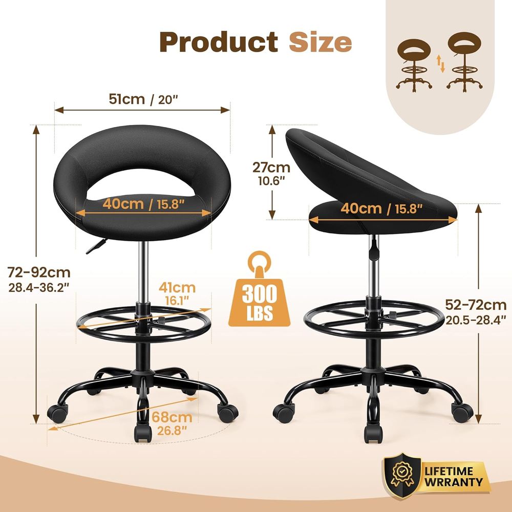 Adjustable Swivel Bar Stools w - Home Office For avis et prix