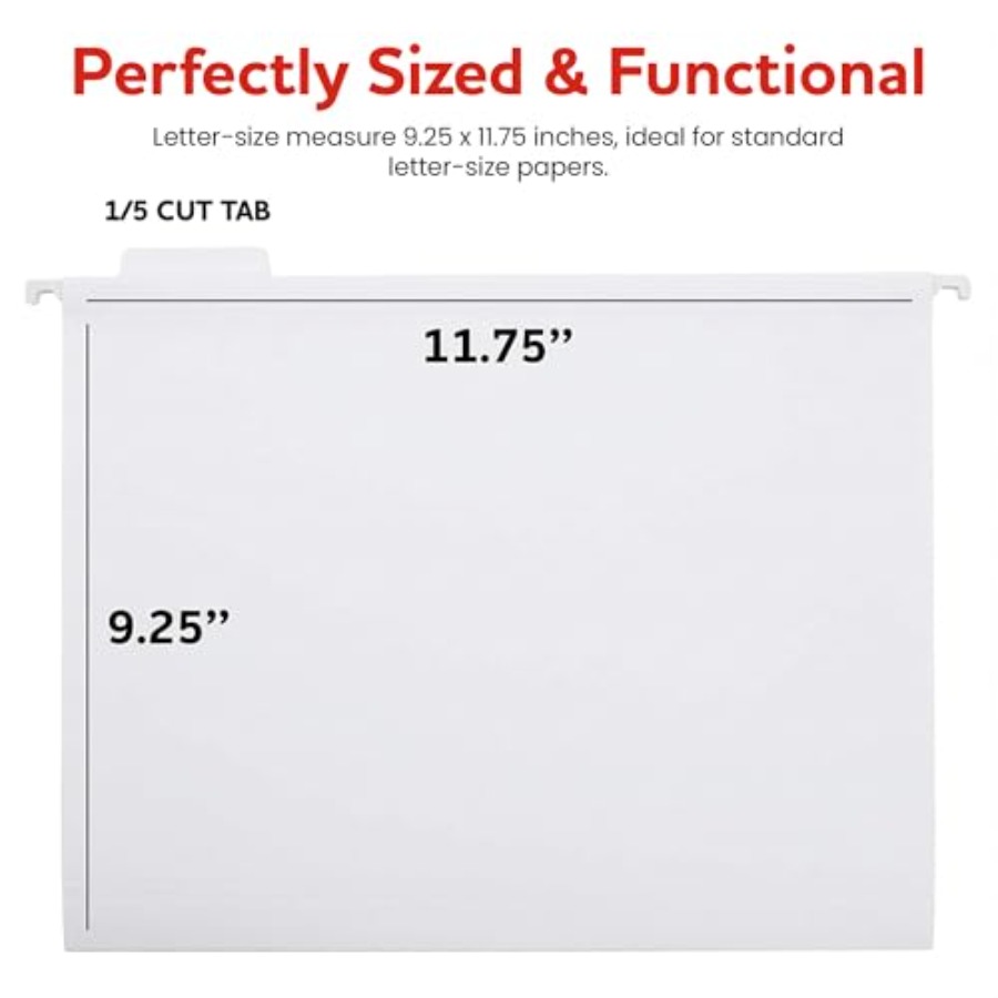 Hanging File Folders 8 Pack, L - Home Office Organization avis et prix