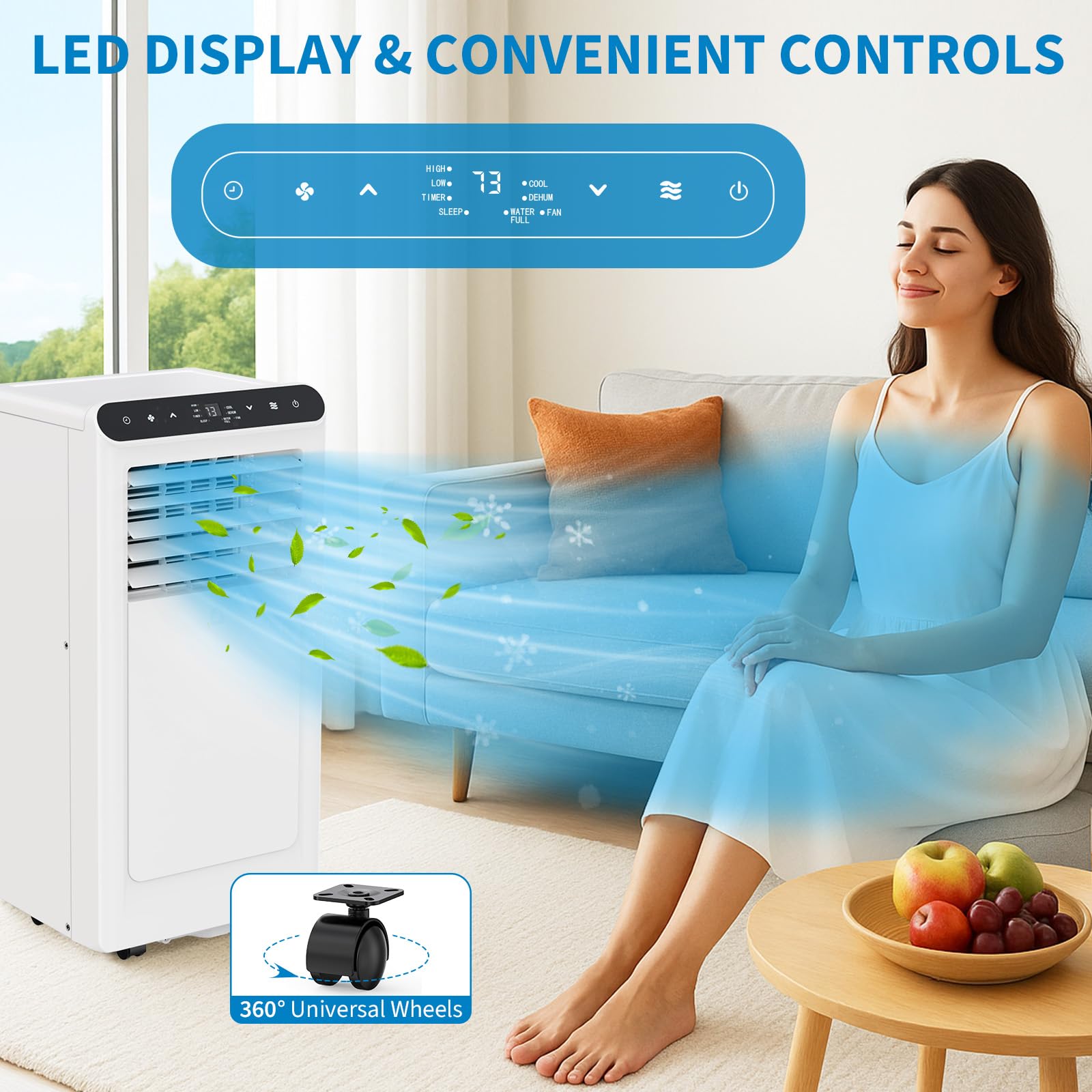 8000 BTU Portable Air Conditio - Home Office British avis et prix