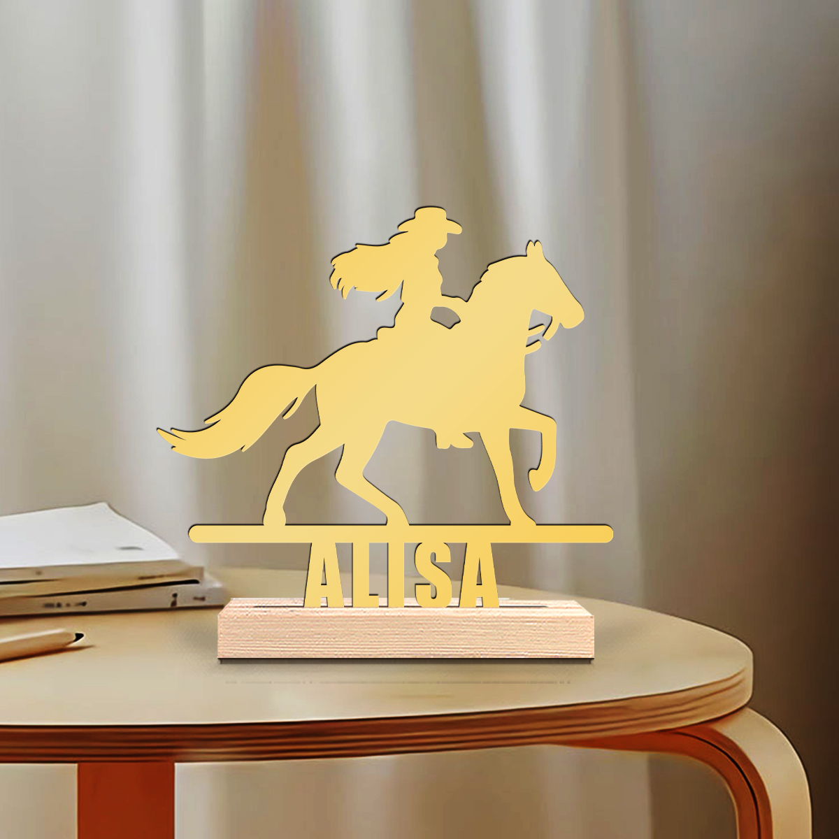 1Pc Csutom Horse Ridding Girl  - Home Office Gifts avis et prix