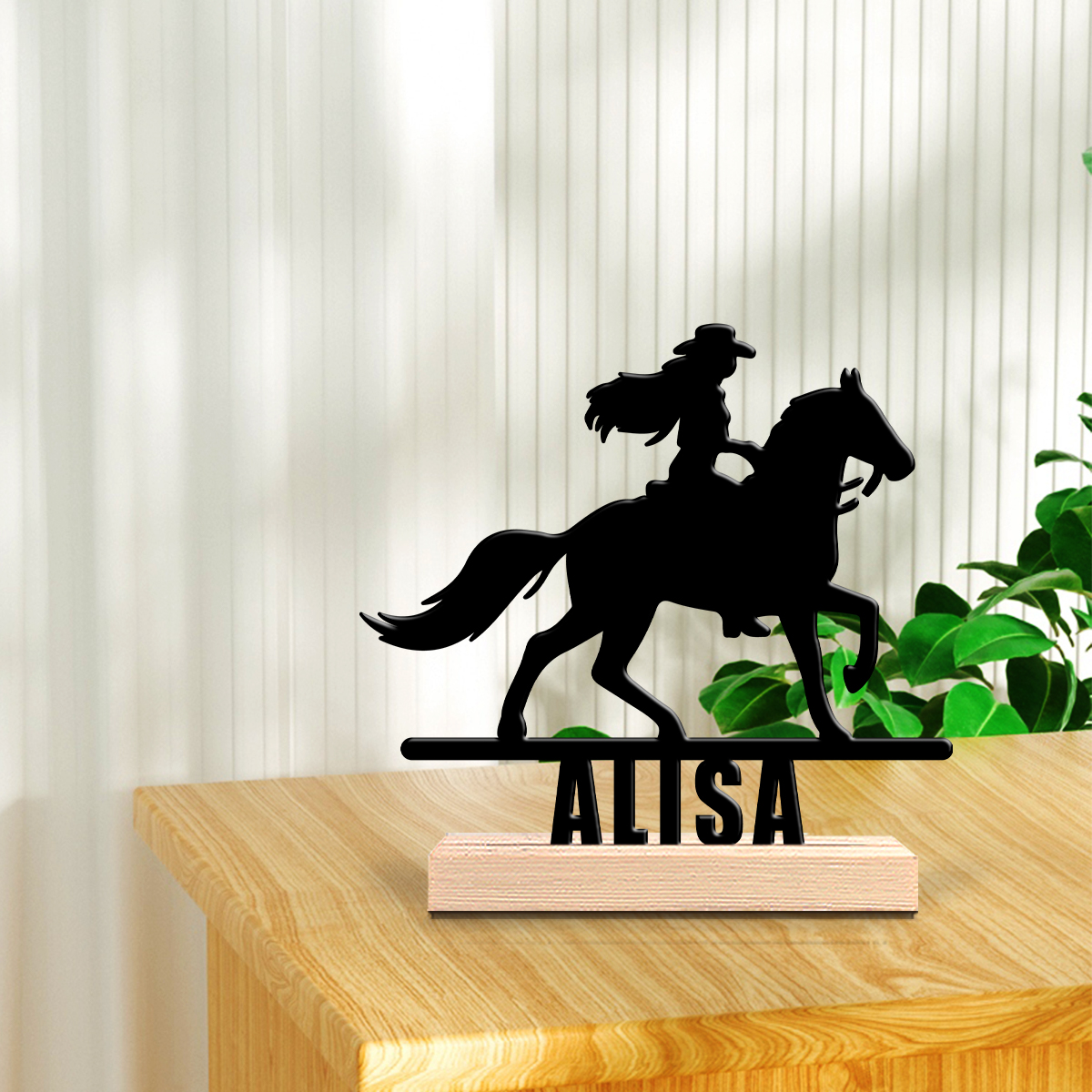 1Pc Csutom Horse Ridding Girl  - Home Office Gifts avis et prix