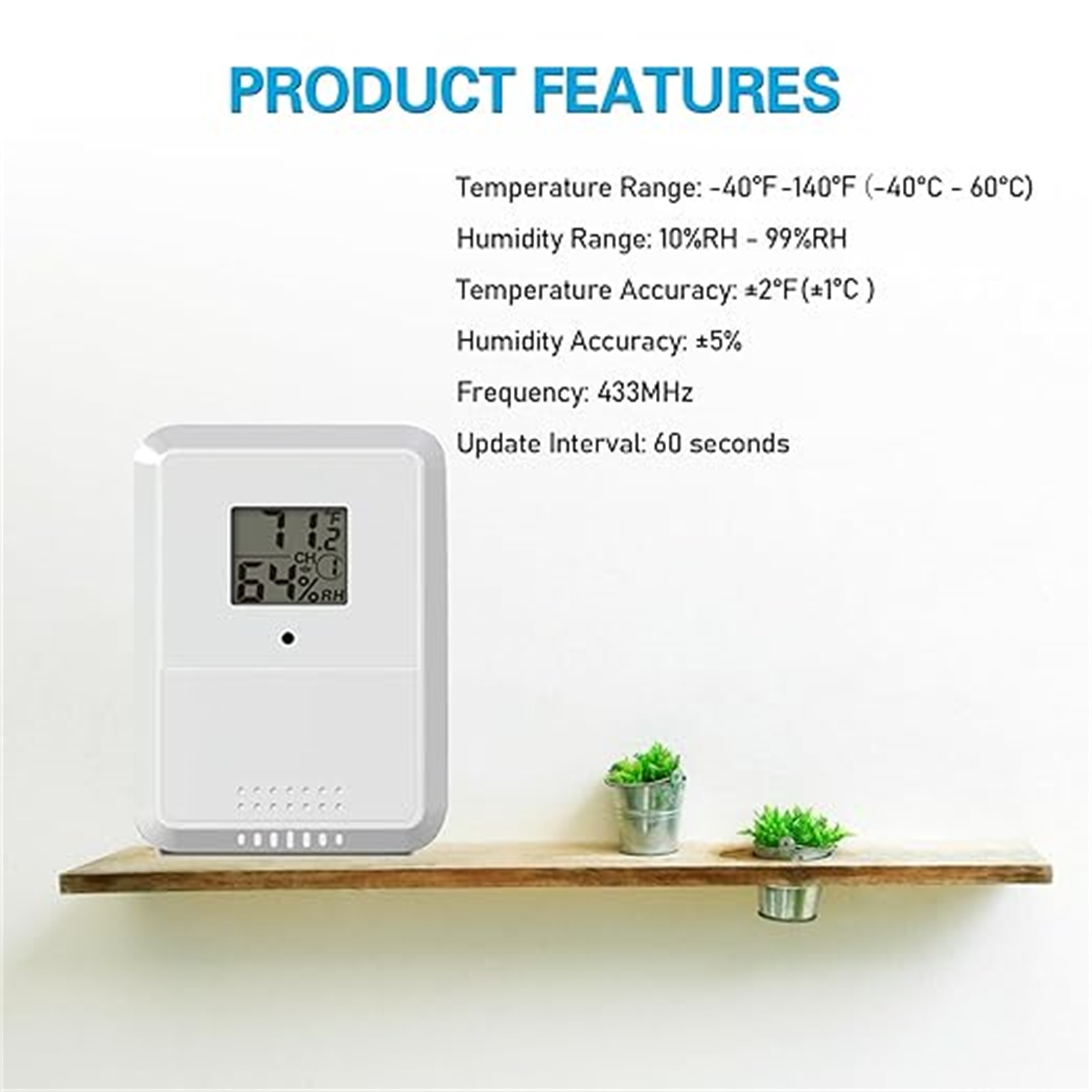 Wireless Thermometer Hygromete - Home Office Google avis et prix