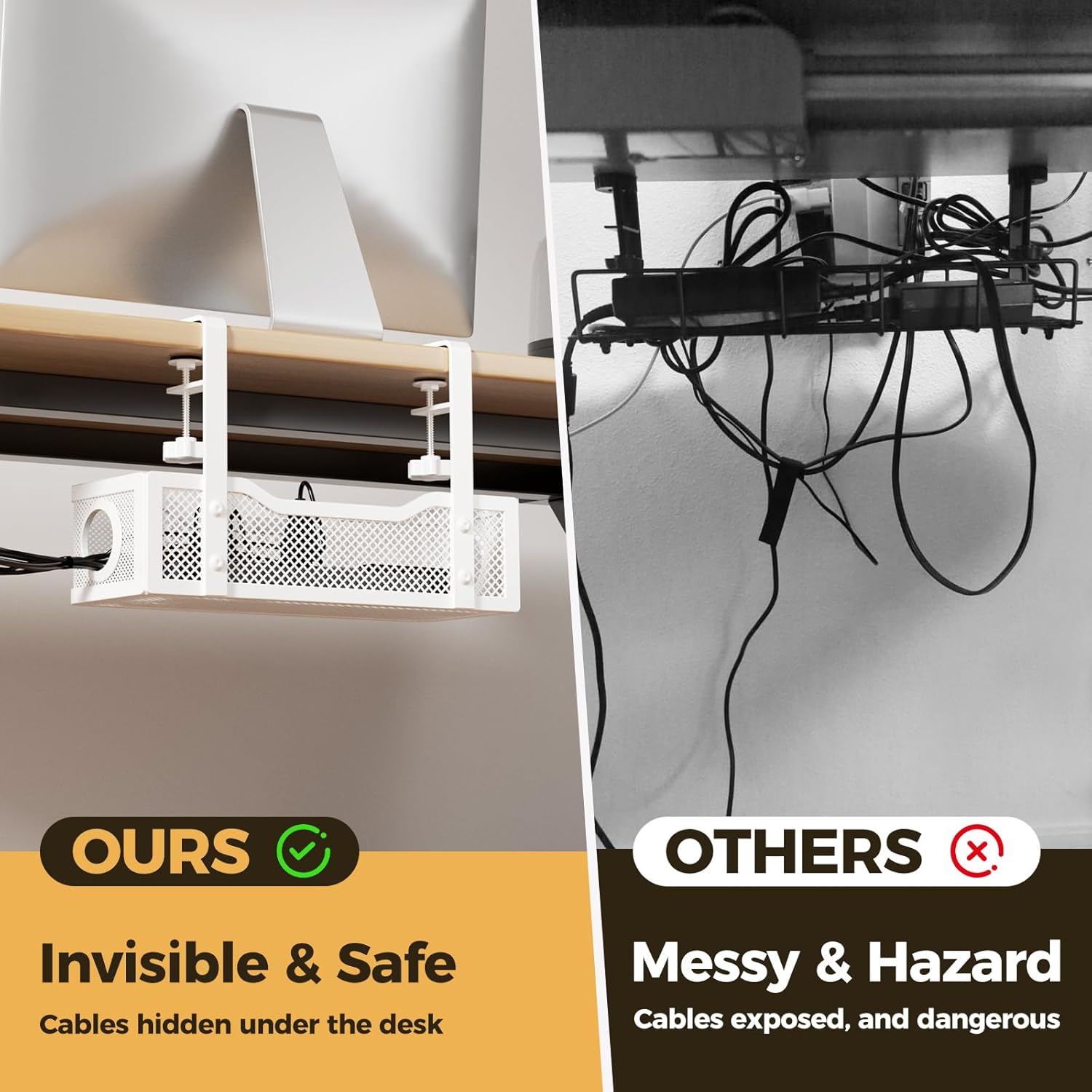 Under Desk Cable Management Tr - Home Office Organization avis et prix
