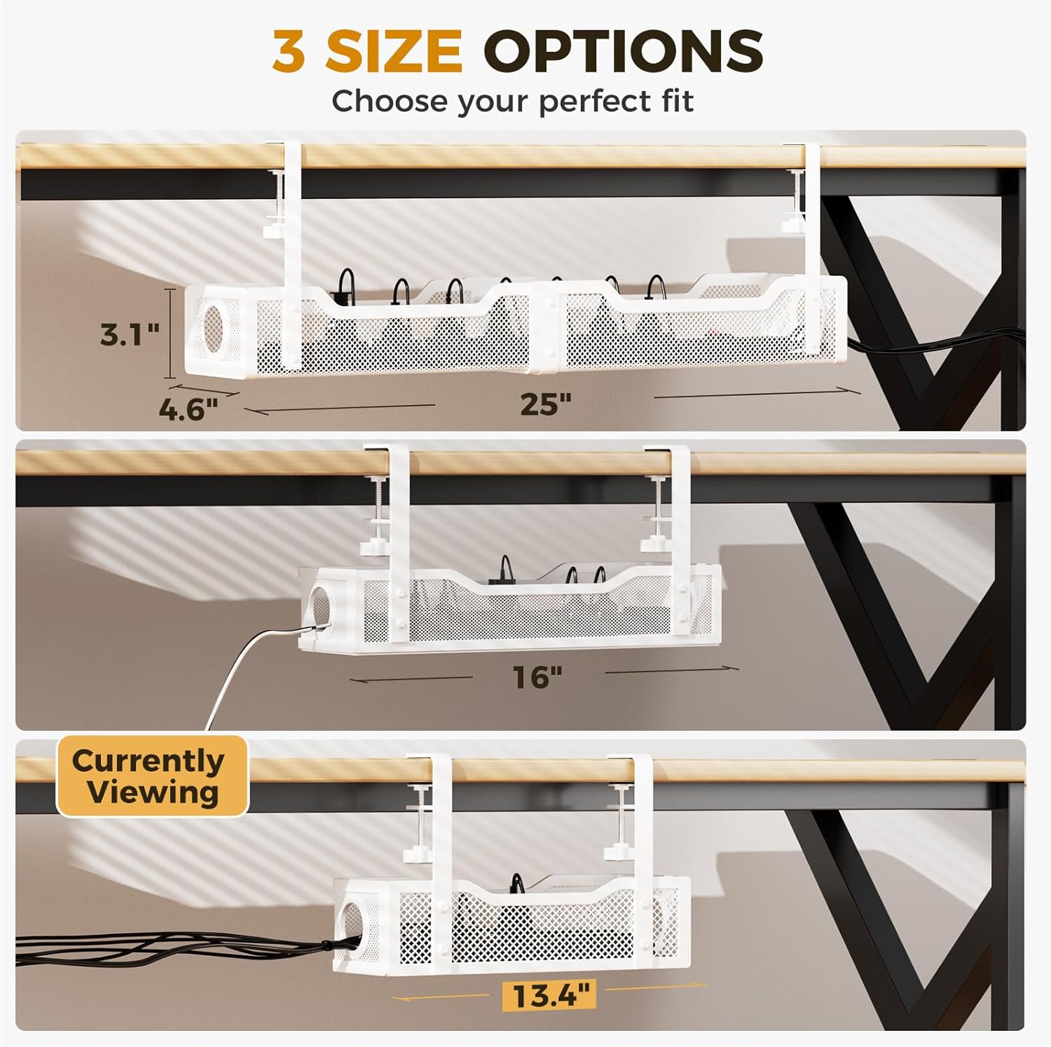 Under Desk Cable Management Tr - Home Office Organization avis et prix