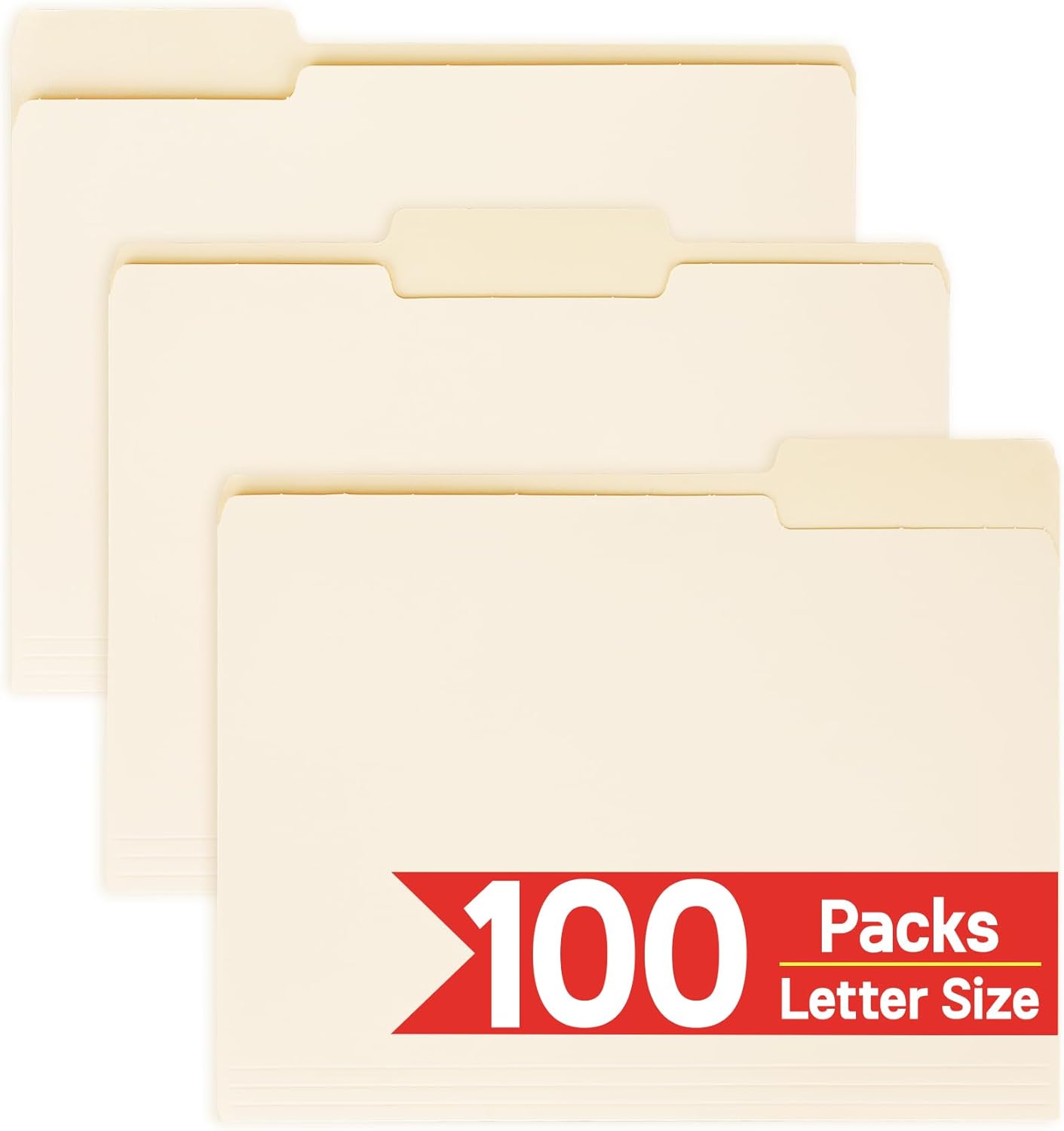 100 Pack Manila File Folders L - Home Office Organization avis et prix