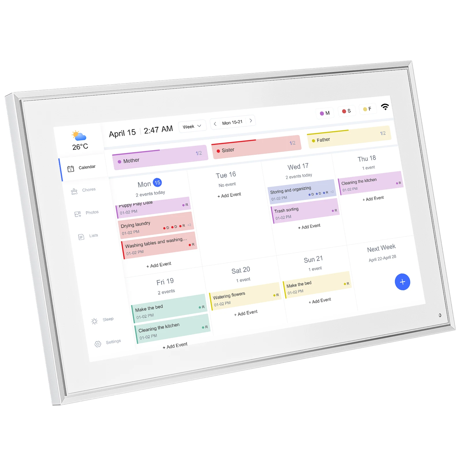 Home Smart Digital Calendar wi - Home Office Google avis et prix