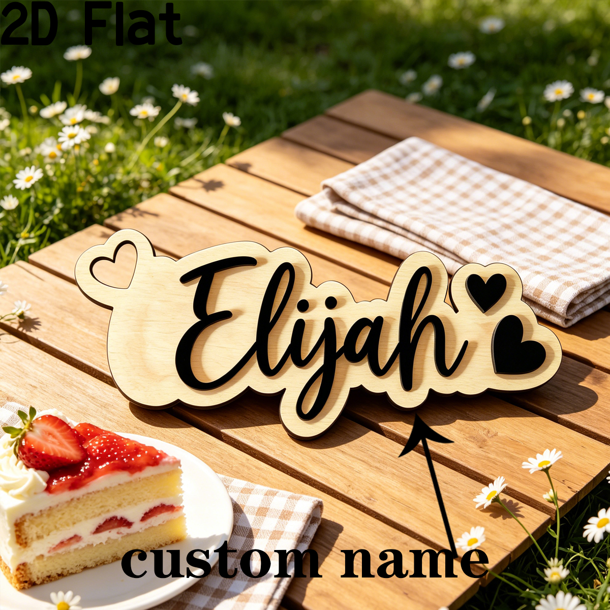 1Pc Custom Love Decor Wooden A - Home Office Gifts avis et prix