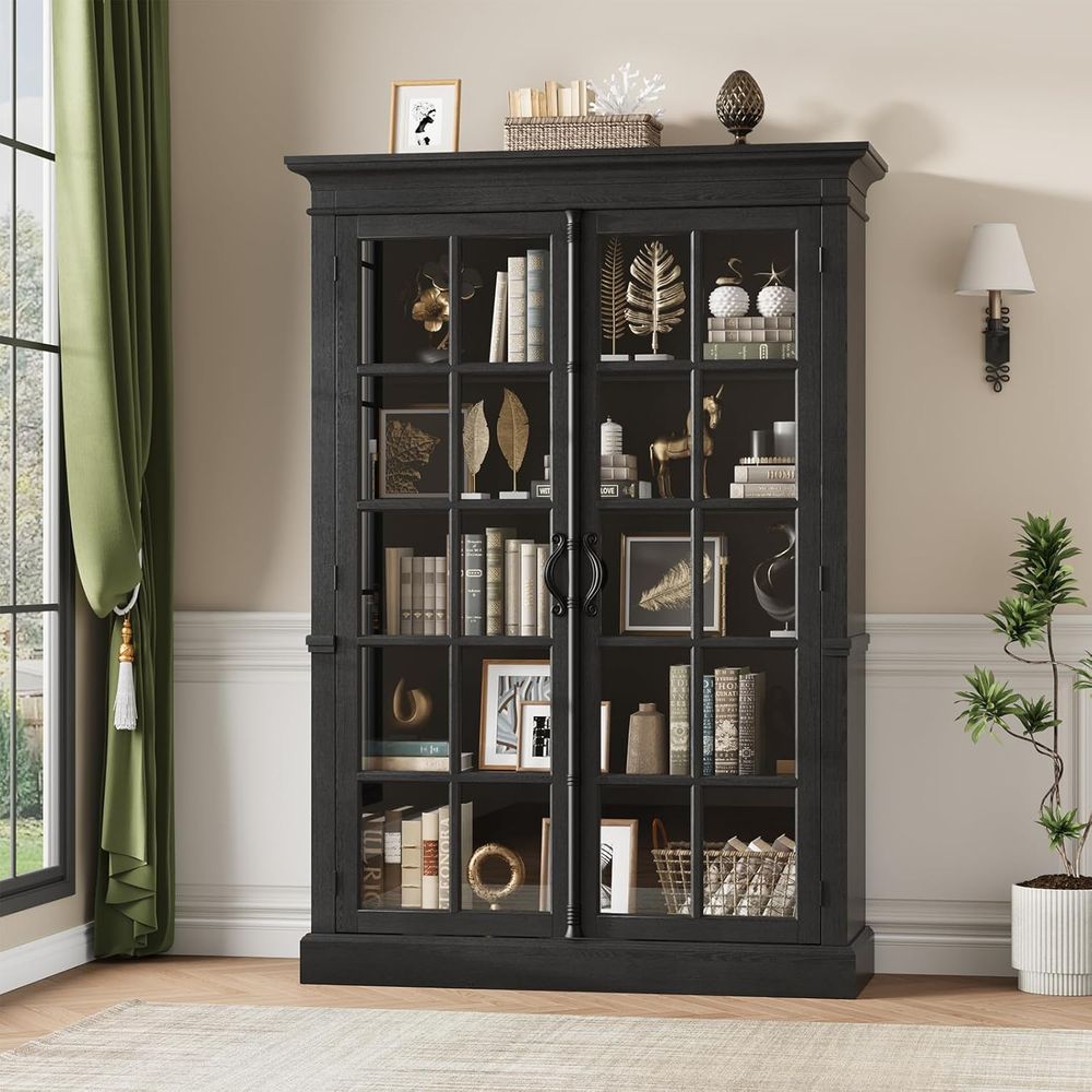 65 Tall Display Cabinet with A - Home Office For avis et prix