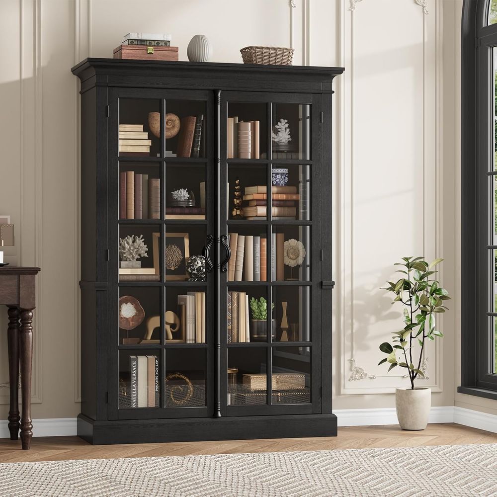 65 Tall Display Cabinet with A - Home Office For avis et prix