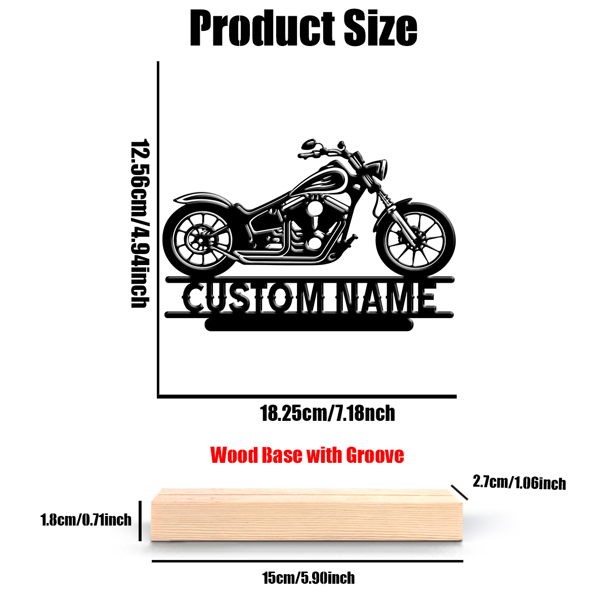 1Pc Csutom Name Road Motorbike - Home Office Gifts avis et prix