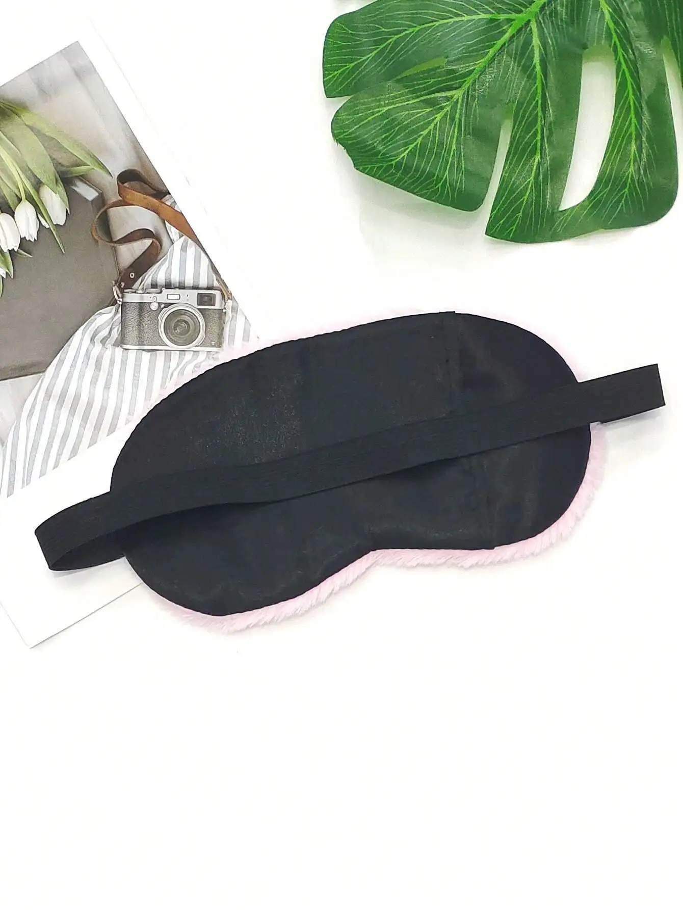 1pc Pink Plush Cute Eye Mask,  - Home Office Gifts avis et prix